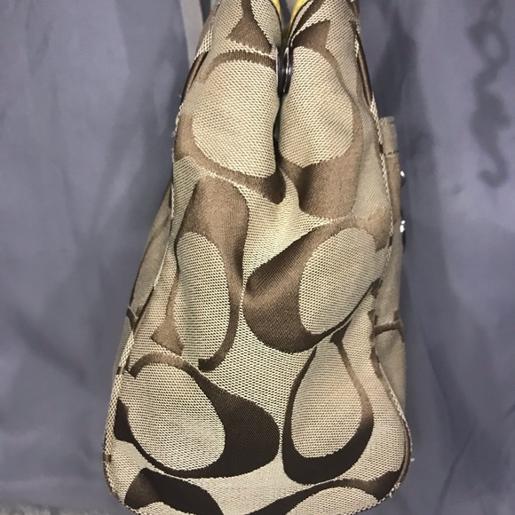 Classic Coach Signature F14878 Satchel Tote Handbag VGUC - Picture 6 of 13